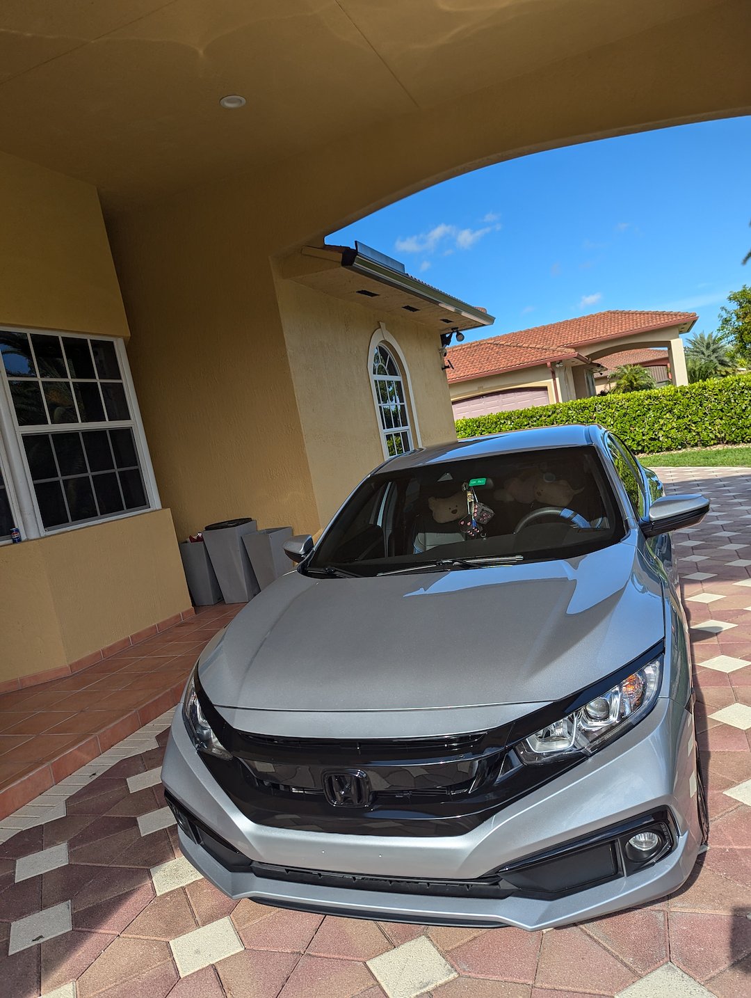 Professional Grade Paint Correction and Ceramic Coating applied to this Honda Civic in Miami Florida 